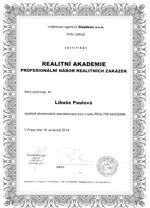 certifikát realitní akademie